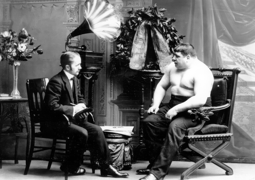 Борьба в цирке „Горец“.