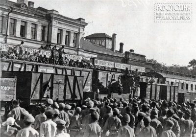 Митинг на Курском железнодорожном вокзале в г. Туле