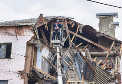 Взрыв газа в Куркино: обрушился подъезд, есть пострадавшие